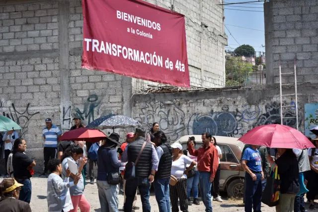 Vecinos de Tultitlán rebautizan su colonia como “Transformación de 4ta” en protesta