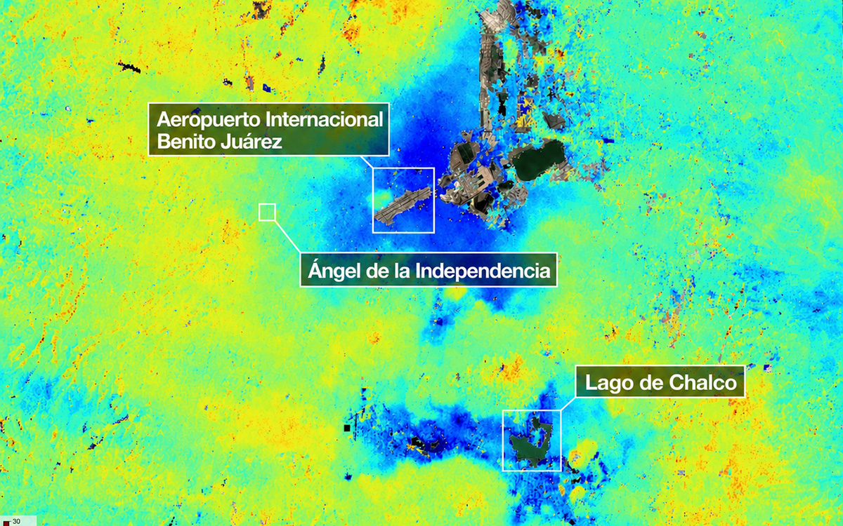 La Ciudad de México se hunde más rápido de lo previsto: satélite de la NASA detecta zonas críticas